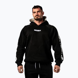 Pánská mikina NEBBIA Hero Hoodie black