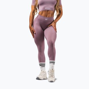 Dámské tréninkové legíny NEBBIA Flow Seamless Maximum Push-Up pink