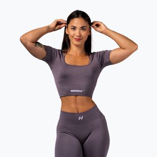 Dámské tréninkové tílko  NEBBIA Flow Seamless dark grey