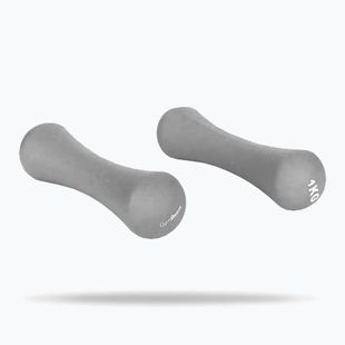Činky GymBeam Neoprene Dumbbells 2 x 1 kg light grey