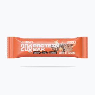 Proteinová tyčinka GymBeam 55 g chocolate/caramel