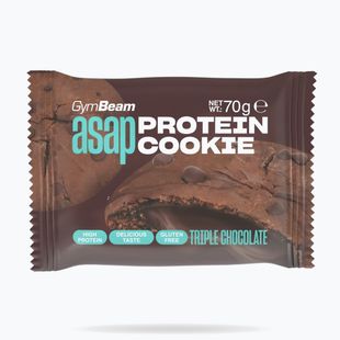 Proteinová sušenka GymBeam ASAP 70 g triple chocolate