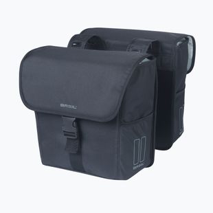 Brašna na kolo Basil Go Double Bag 32 l solid black