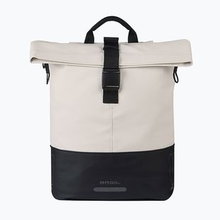 Cyklistická taška Basil Cove Shopper MIK Hooks 16 l off white/black