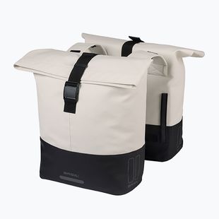Cyklistická brašna Basil Cove Double Pannier Bag 32 l off white/black