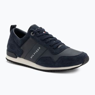 Pánské boty Tommy Hilfiger Iconic Leather Suede Mix Runner midnight