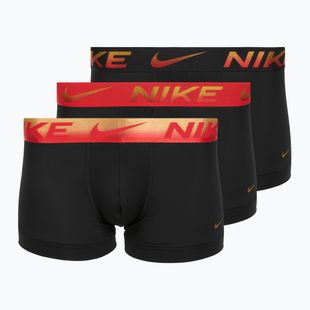 Pánské boxerky Nike Dri-Fit Essential Micro Trunk 3 páry blk/uni red/blk/uni red metallic gradient wb