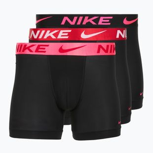 Pánské boxerky Nike Dri-Fit Essential Micro Boxer Brief 3 páry černá hyper pink/uni red/black high shine wb