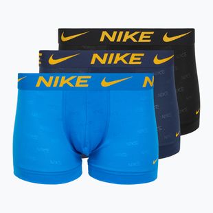 Pánské boxerky Nike Elite Breathe Trunk 3 páry photo blue/midnight navy/black