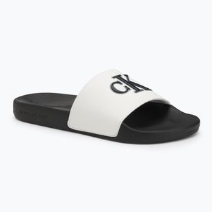 Pánské nazouváky Calvin Klein YM0YM01281 Jelly Mono PU Bright White/Black