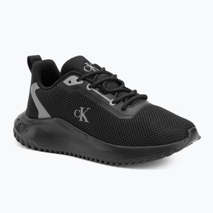 Dámské boty Calvin Klein YW0YW01851 Eva Runner L-Up Mix Mesh Logo Ck black/mockingbird