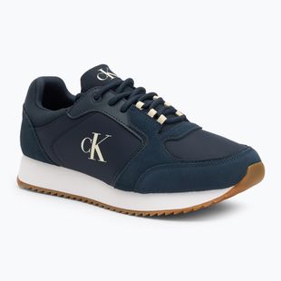 Pánské boty Calvin Klein YM0YM01326 Retro Runner Sock Lace Up Ny-Su Calvin Navy/Bright White/Gum