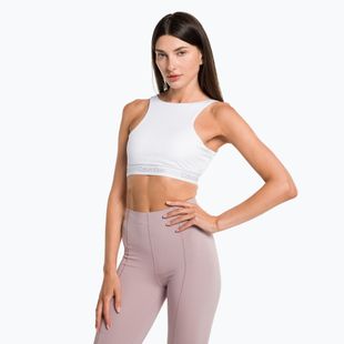 Calvin Klein Medium Support YAF jasně bílá fitness podprsenka
