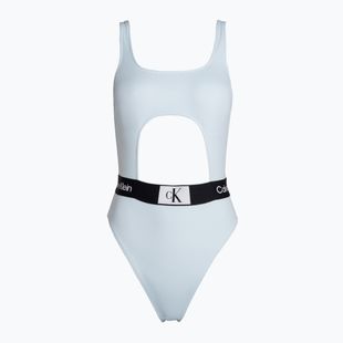 Dámské jednodílné plavky Calvin Klein Cut Out One Piece-Rp blue