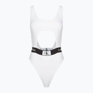 Dámské jednodílné plavky Calvin Klein Cut Out One Piece-Rp white
