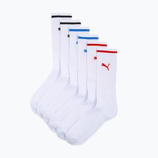 Ponožky PUMA Sport Crew Stripe 3 pairs white