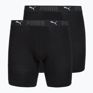 Pánské boxerky Cotton Long 2 pack black