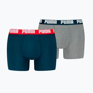 Pánské boxerky PUMA Everyday Basic 2 pairs navy/grey