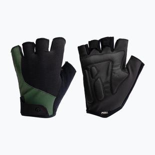 Pánské cyklistické rukavice Rogelli Essential black/green