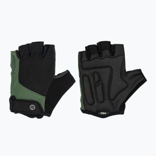 Pánské cyklistické rukavice Rogelli Essential black/green