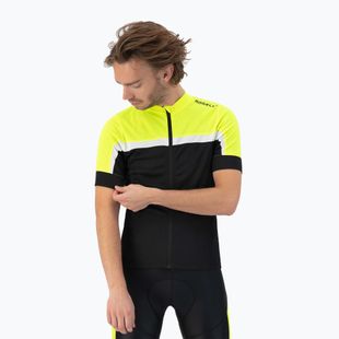 Pánský cyklistický dres    Rogelli Course black/fluor/white