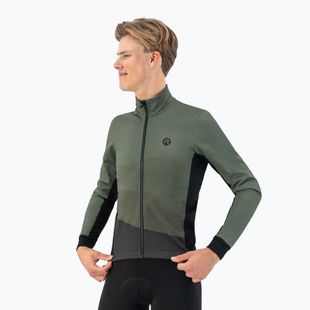 Pánská cyklistická bunda Rogelli Tarax Winter Jacket army green