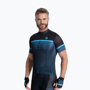 Pánský cyklistický dres Rogelli Hero II black/blue