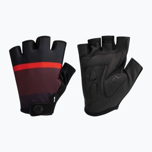 Pánské cyklistické rukavice Rogelli Hero II black/red/bordeaux
