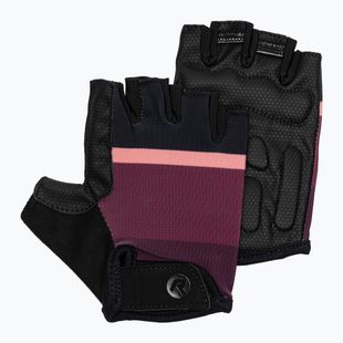 Dámské cyklistické rukavice  Rogelli Impress II burgundy/coral/black