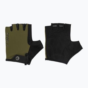 Pánské cyklistické rukavice Rogelli Core army green