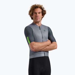 Pánský cyklistický dres Rogelli Fast purple / green