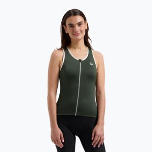 Dámský cyklistický dres Rogelli Abbey Tank Top W army green / sand