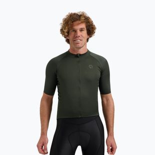 Pánský cyklistický dres Rogelli Essential II army green
