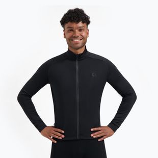Pánský cyklistický dres Longsleeve Rogelli Essential II black