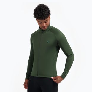 Pánský cyklistický dres Longsleeve Rogelli Essential II green