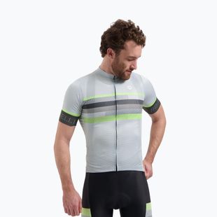 Pánský cyklistický dres Rogelli Hero II grey/lime
