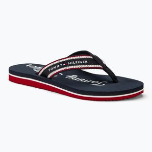 Tommy Hilfiger Im Graphic Beach Sandal dámské žabky space blue