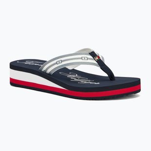 Dámské žabky Tommy Hilfiger Im Th Signature Beach Sandal rwb
