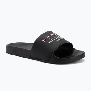 Pánské nazouváky  Tommy Hilfiger Flags Pool Slide black
