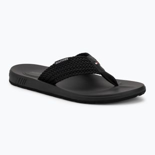 Pánské žabky  Tommy Hilfiger Molded Web Beach Sandal black