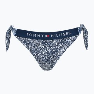 Spodní díl plavek  Tommy Hilfiger Cheeky Side Tie Bikini Print illustrated wave dark night navy