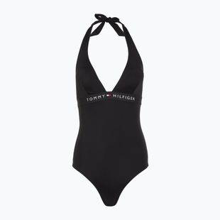Plavky Tommy Hilfiger Halter One Piece black