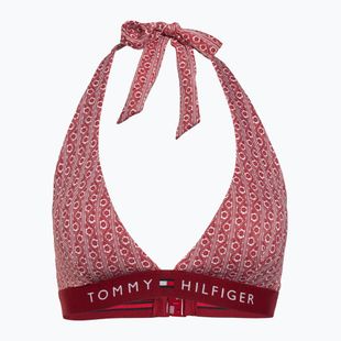 Horní díl plavek  Tommy Hilfiger Halter Rp Print floral stripe regatta red
