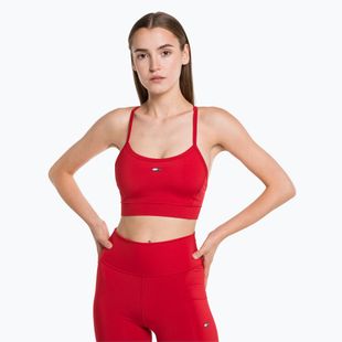 Tommy Hilfiger Essentials Low Int fitness podprsenka červená