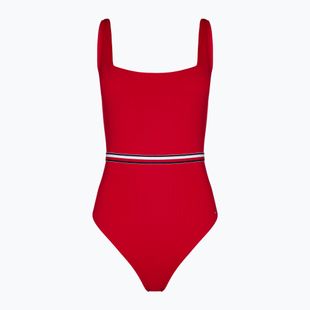 Dámské jednodílné plavky Tommy Hilfiger Square Neck One Piece primary red