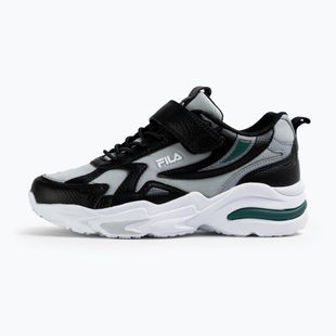 Dětské boty FILA Madrun Velcro black/posy green