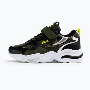 Dětské boty FILA Madrun Velcro olive night