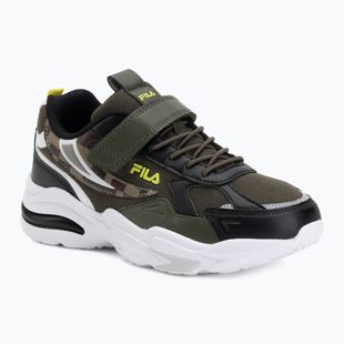 Dětské boty FILA Madrun Velcro olive night