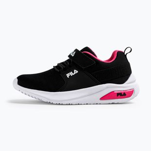 Dětské boty FILA Madrun Velcro black/sangria sunset