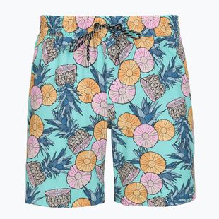 Pánské koupací šortky Hurley Bahia Volley Swim Short Blue/Aqua